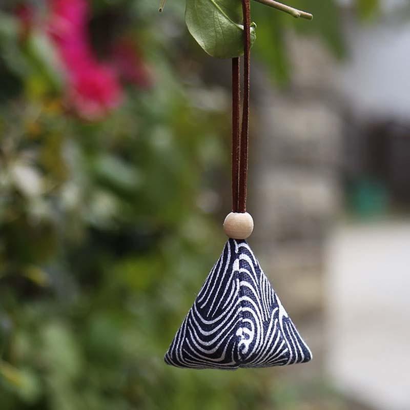 Versatile Handcrafted Zongzi Pendant Sachet With Mugwort For Wardrobes And Cars