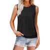 Women's Loose Fashion Casual Solid Color Round Neck Sleeveless Summer Top Vest
