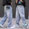 andre embroidered straight-leg pants