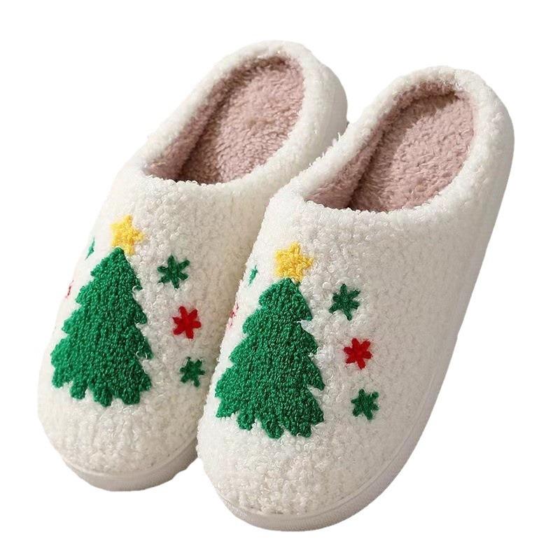 New home cactus warm winter cotton slippers couple men's and women's platform soft-soled shoes non-slip