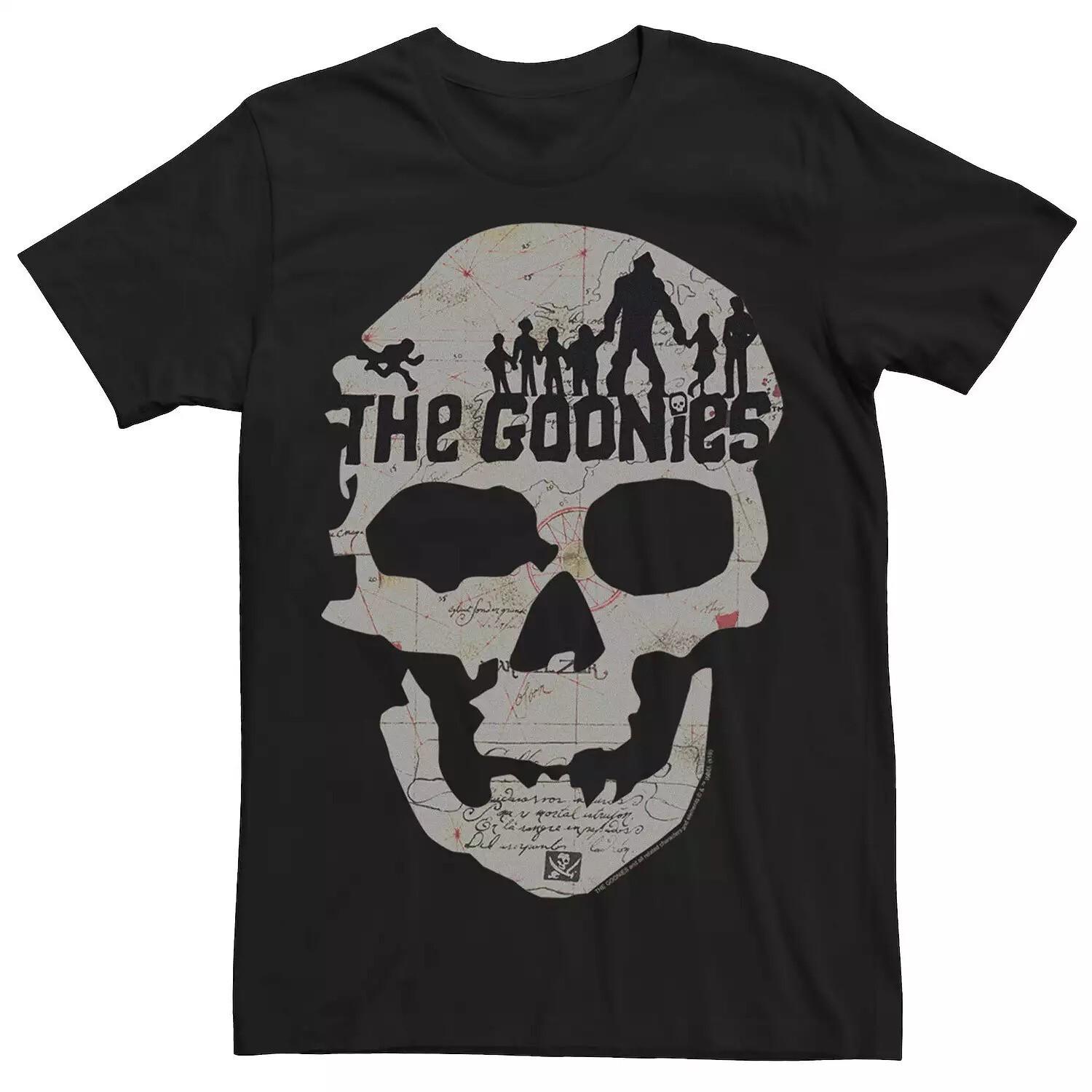 The Goonies Men T-Shirt Treasure Map Skull Friends Silhouette Image L