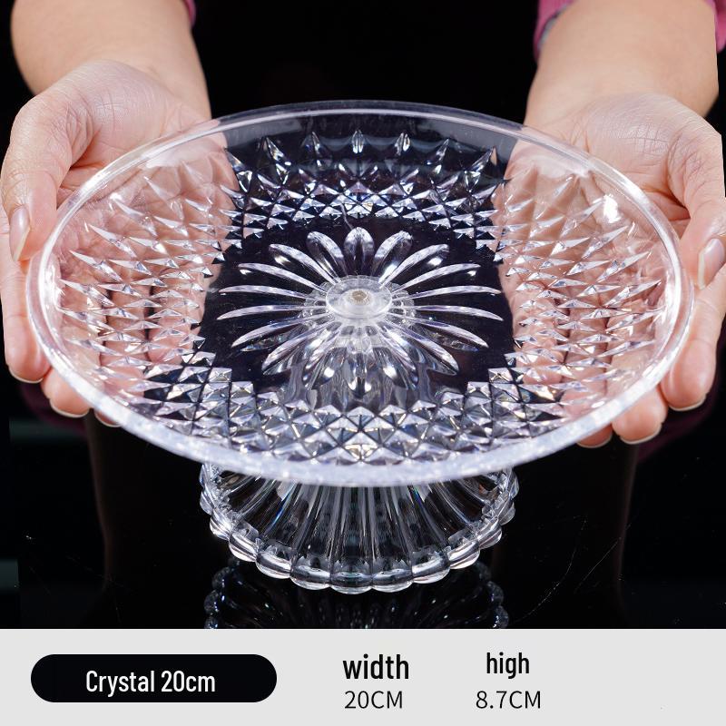 Acrylic Fruit and Candy Plate – Large Capacity for Hotels and Events