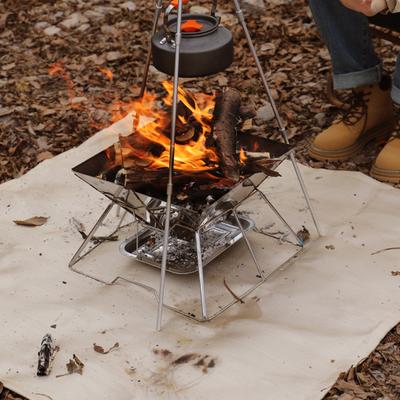Coperta Pieghevole Resistente al Calore Ignifuga Tappetino Ignifugo per Barbecue e Campeggio Protezione Pavimento Pad Isolante