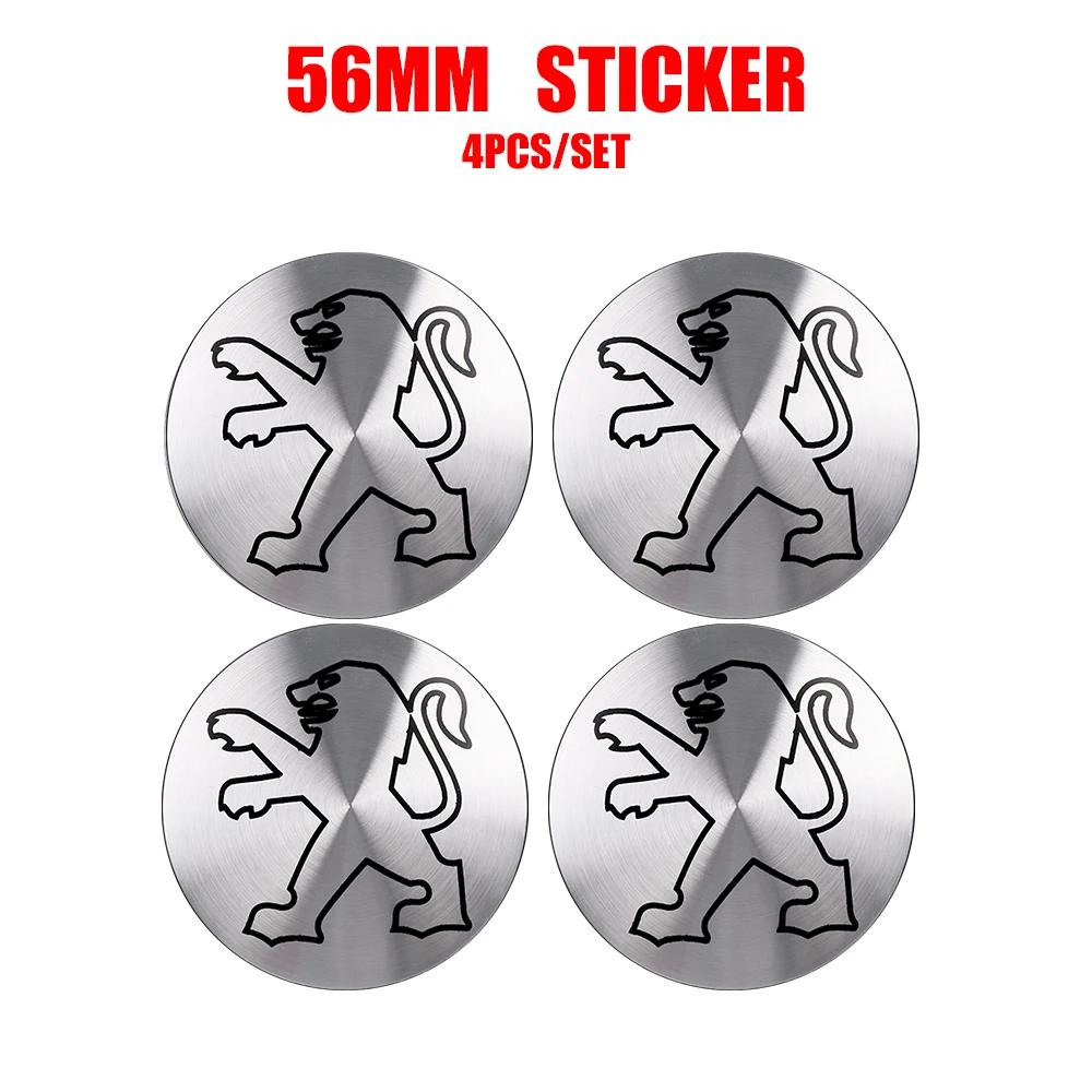 

Car Sticker 2025 Hot Car Styling 4pc 56mm Wheel Center Hub Cap Sticker Auto Decoration Decals For Peugeot 206 207 208 306 307 30