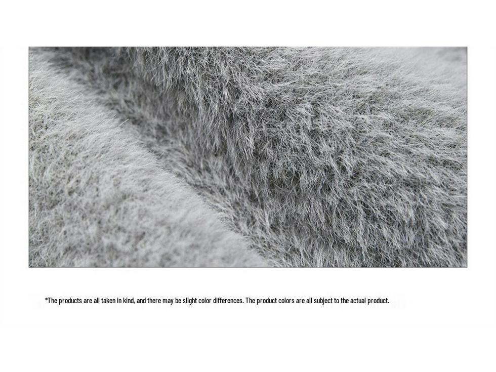 Trendy Unisex Cute Cat Pattern Soft Fluffy Knit Sweater - Warm Round Neck Long Sleeve for Couples