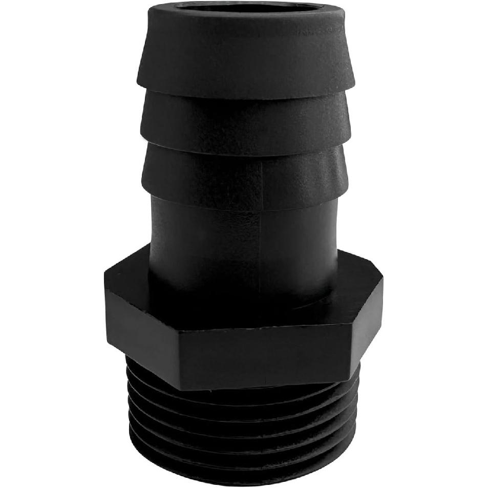 20 Pcs 3/4" Barb X 3/4" NPT Male Connector, Plastic Hose Barb Fitting, Adapter, Industrial Hose Barb To Pipe Fittings Connect