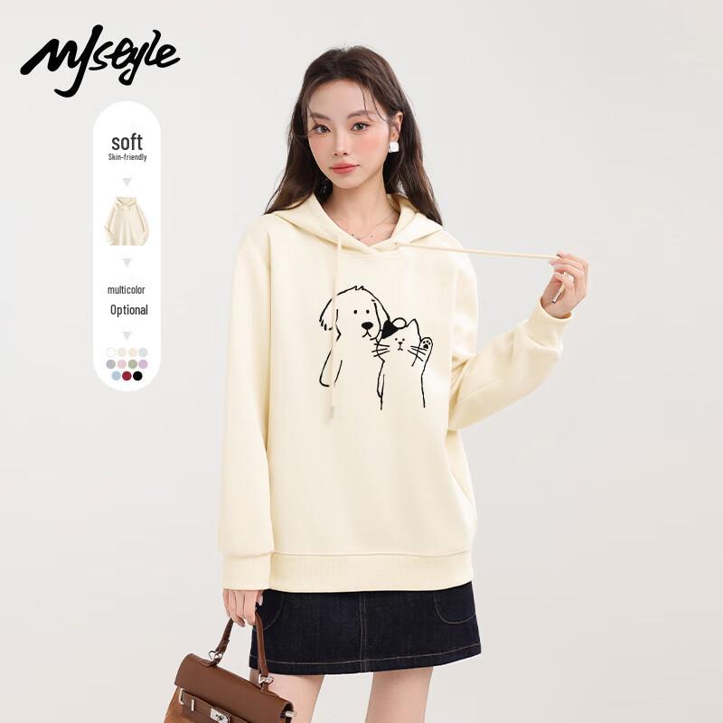 

MJ STYLE Women s Casual Hooded Sweatshirt L