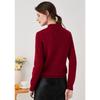 Zhaojun Women's Elegant Rhinestone Stand Collar Cashmere Pullover