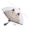 Quality Exiquisite Bamboo Wooden Cartoon Handmade Summer Gift Home Decoration Folding Fan Silk Fan Fan Crafts