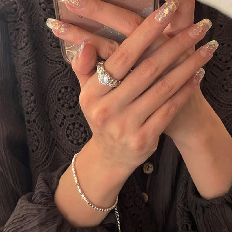 Open Texture Rock Ring Women Modern Jewelry Fashion Decoration Ornament Gifts