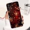 Art Christmas Snowflakes For Samsung A51,30,71,S9,Ultra,Lite,S23,22,21,PIus,10,20,FE,Transparent, Silicone Case