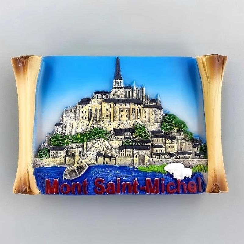 France Refrigerator Stickers Mont-Saint-Michel Souvenirs Normandie Alsace Guadeloupe Provins Tour César Fridge Magnets Gifts