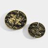 Chinese Style Gold Auspicious Cloud Half-Round Drawer Handles