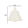 10 Pieces Christmas Tree Decoration Pendant Xmas Decor Blank Wooden DIY Craft Gifts Ornaments for