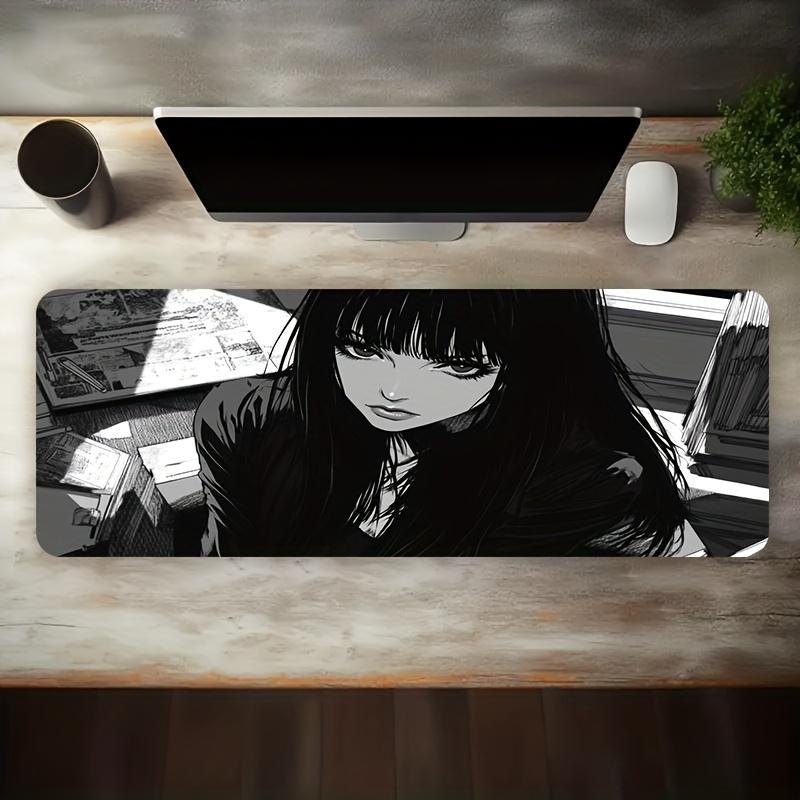 Large Gaming Mouse Pad Desk Mat Cloth Surface Non Slip Rubber Base Mousepad for PC Laptop Keyboard Office Desk Setup