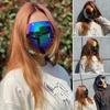 [Stylish Motorcycle Mask] Stylish Multicolor Full-Face Motorcycle Riding Mask | Adjustable Straps,Durable Plastic, Unisex Safety Gear, Party Accessory