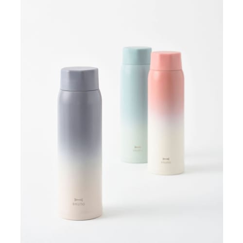 BRUNO Stainless Steel Bottle, 480ml, Lightweight, Cute, Pink, EVENING Bruno Lightweight Stainless Steel Screw Bottle, Tall, Mother's Day Gift, BHK259-