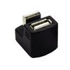 U Shaped Bend USB2.0 Extension Adapter Durability ABS Construction USB2.0 Angled Connectors Highly speed Data Transfer