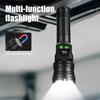 High Power LED Flashlight TYPE-C Rechargeable Aluminum Torch Outdoor Searchlight Portable Camping Light with Telescopic Zoom