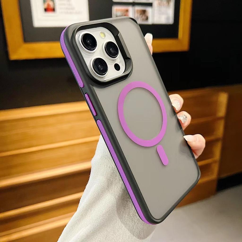 Luxury Magsafe Matte Phone Case For iPhone 11 12 13 14 15 16 Pro Max Plus Magnetic Bumper Back Cases Cover