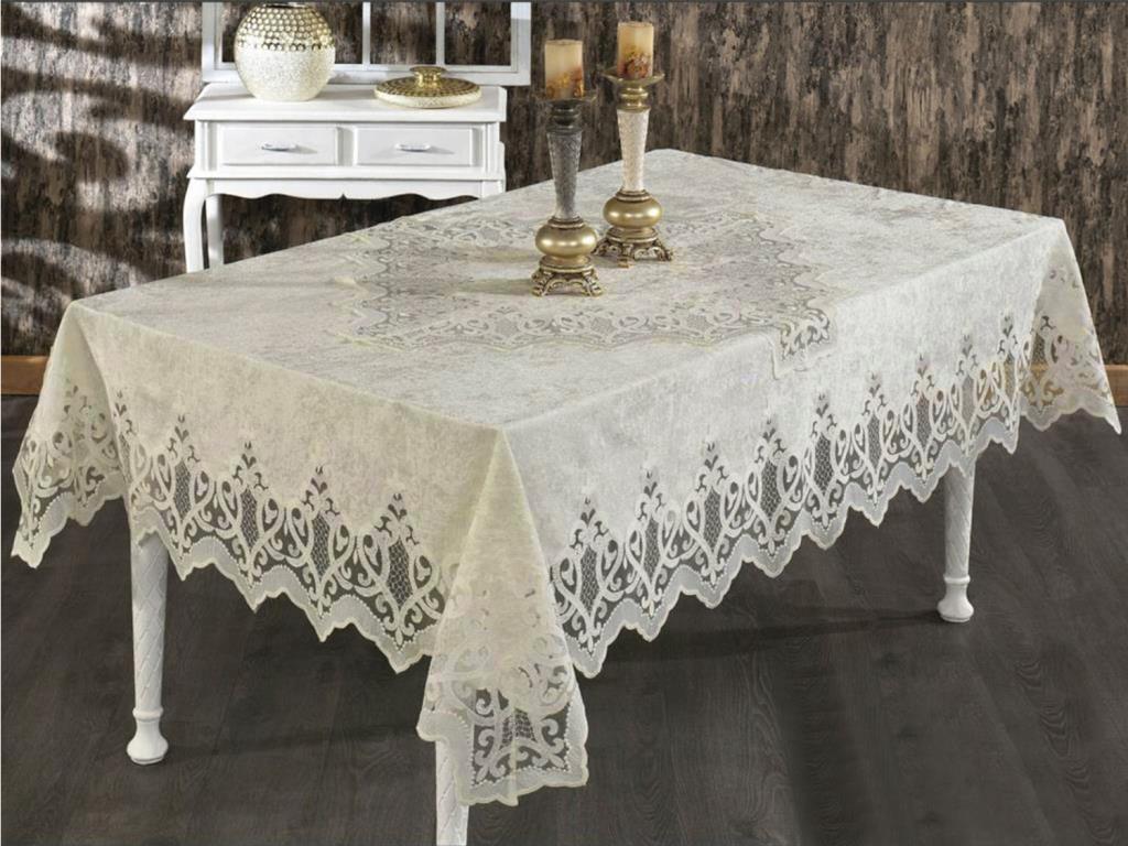 

Скатерть одинарная Dowry Land Bellisimo 160x220 см, бежевая