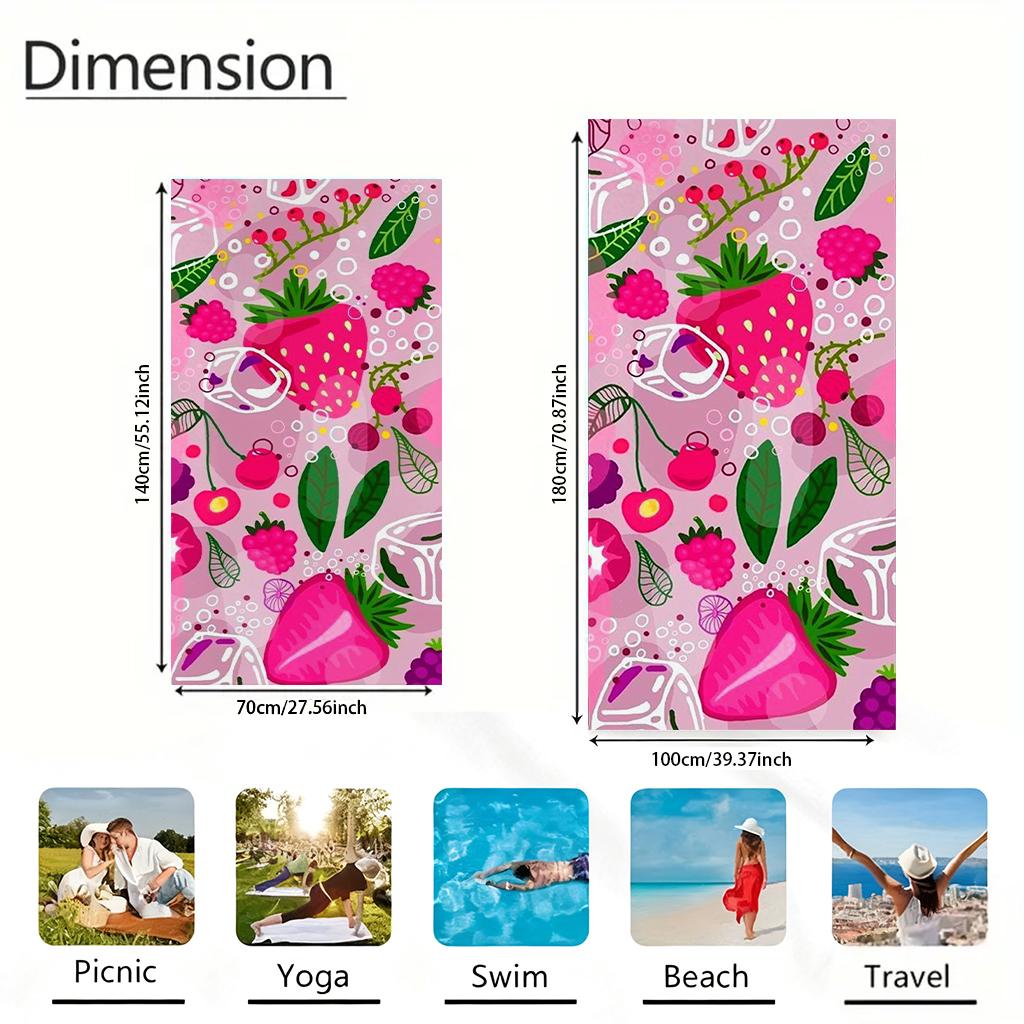 Summer Theme Beach Towel Quick-Drying Super Towel For Beach Pool Sport Yoga Gym Home Towel Gift For Friends Sand Free Towel