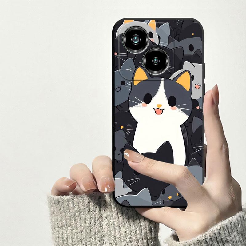 

For ZTE Blade A35E A35 Case Shockproof Soft Silicone Protect Phone Case For ZTE Blade A55 A75 Fashion Print Bumper Back Cover ZTE Blade A75 4G