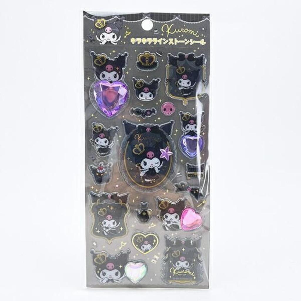 K Company Sanrio Glitter Rhinestone Stickers Kuromi SAC-RS-KU