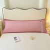 Romantic Bedding Pillowcase 1.2/1.5/1.8 Meters Long Lace Pillows Case Grid Print Bedding for Lovers Wedding Pillows