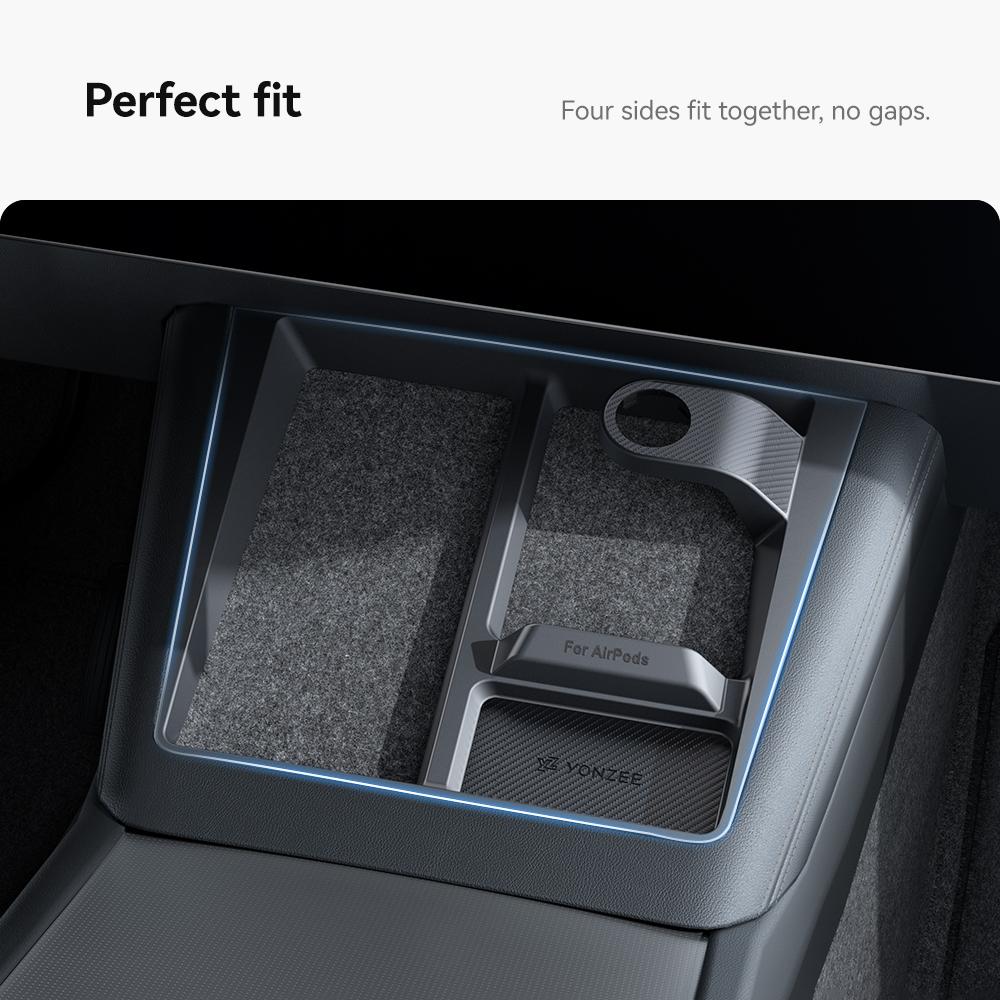 YZ For Tesla Model 3 Y Highland Juniper Wireless Charging Protective Frame Mobile Phones Headphones Watches Non-Slip  Limiter