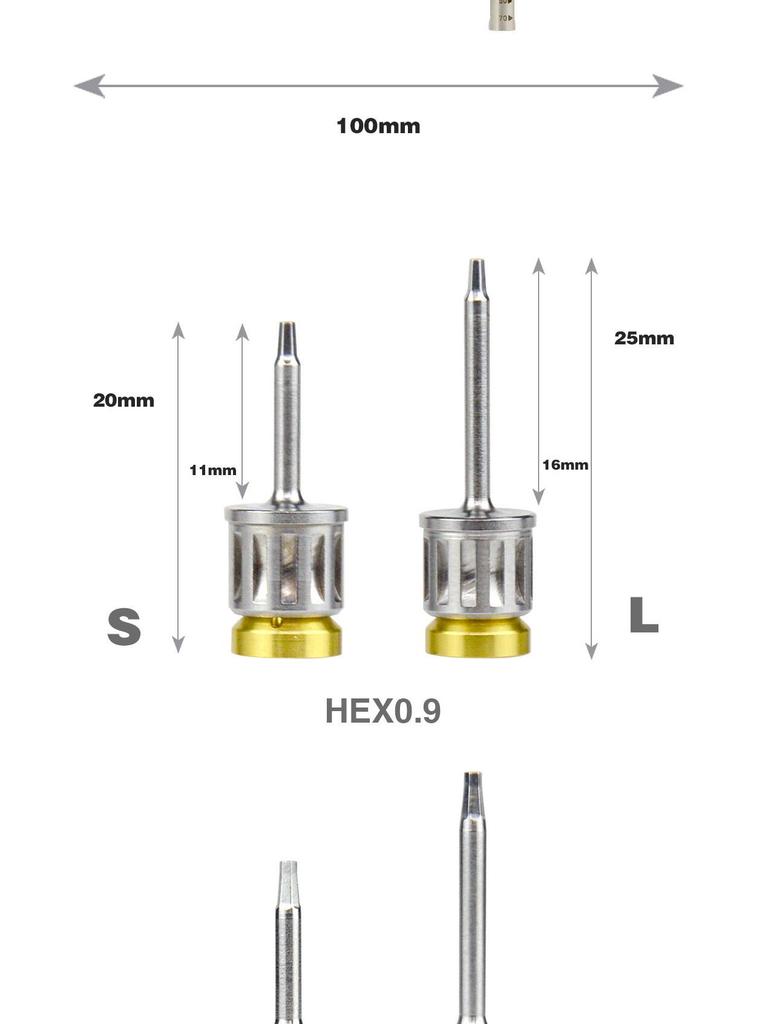Dental Implant Screwdriver Set with Torque Wrench for Phase II Restoration