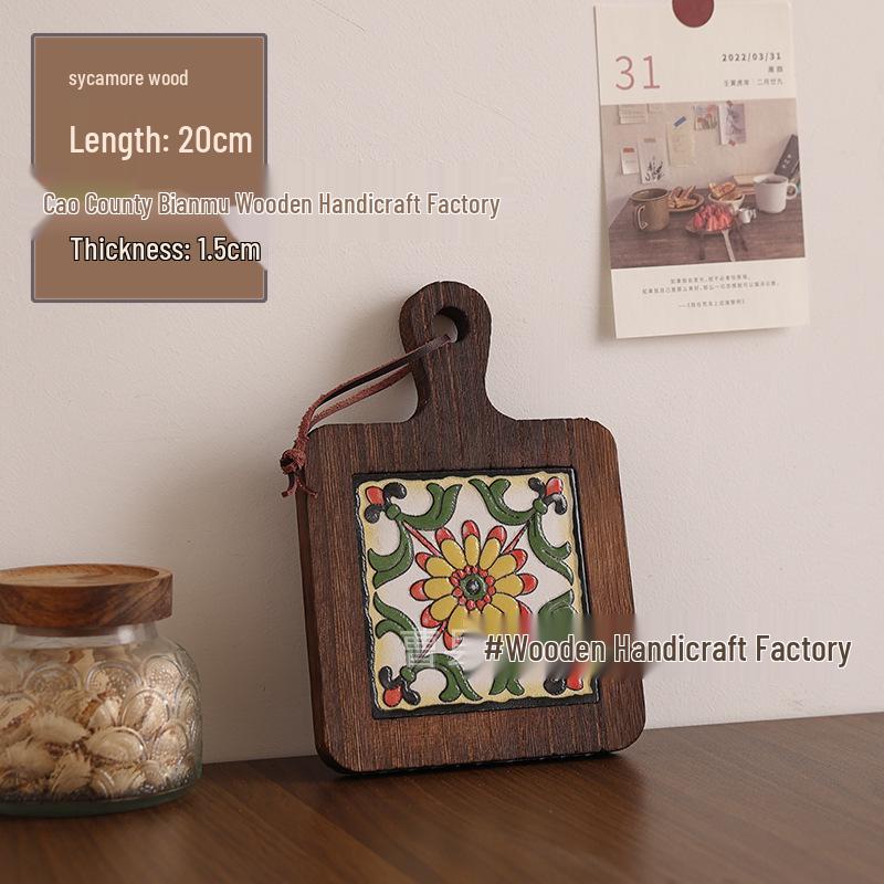 Massivholz Hitzebeständiger Esstischuntersetzer & Untersetzer