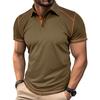 New Summer Men's Short-sleeved Polo Shirt Men's Colour Blocking Lapel Polo Shirt Men's Body Shirt