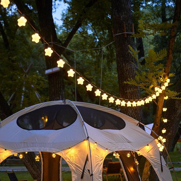 Outdoor Starry Globe Solar Lights for Tents, Markets, and Courtyards