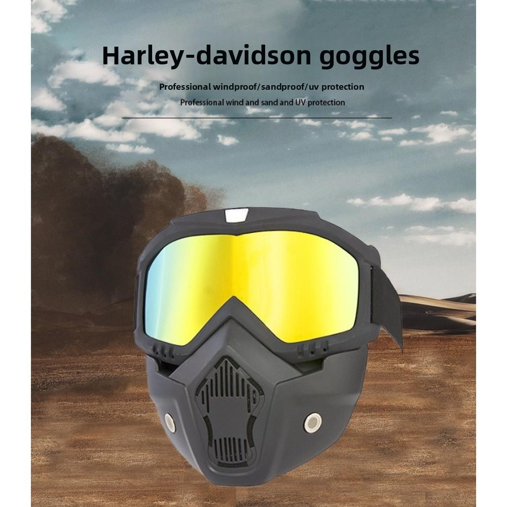 Head Mounted Motorcycle Off-Road Goggles Mask Riding Tactical Harley Mask Helmet Mask