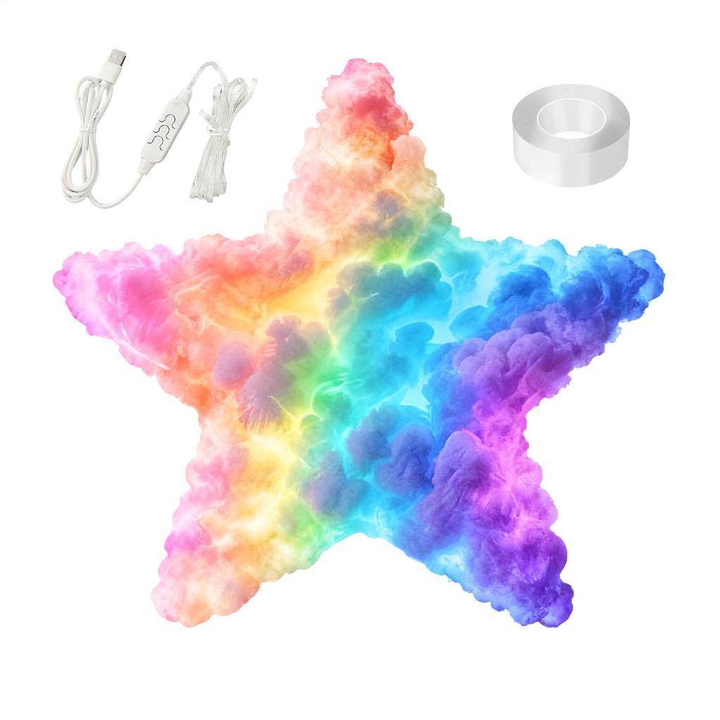 Thundercloud LED Lights for Ceiling USB Thundercloud LED Lamp Set Ambient Music Light USB Desktop Mood Lamp for Bedroom Room