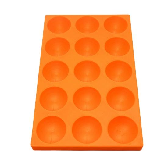 

Cake Mold Ball Shaped Silicone Tray Set with 15 Molds And Push-Type Shaping Tool for Easy Hemispherical Cakes Lollipops Chocolates Baking 1pc