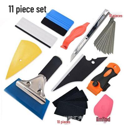 11-Piece Car Wrap Tool Kit: Invisible Film, Squeegee, Cutting, Degumming Tools for Color Change