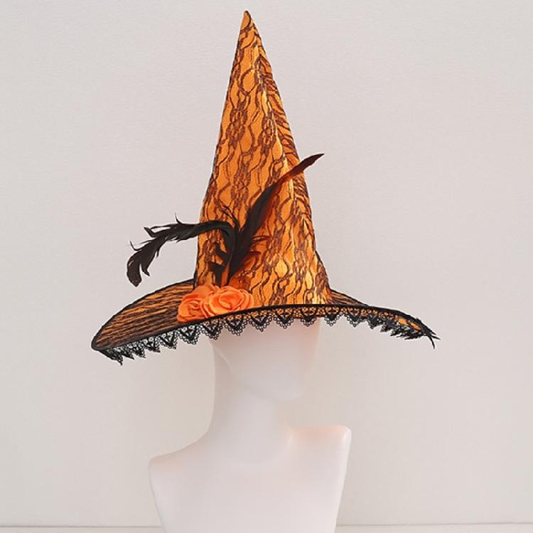 Soft Fashionable Hat Gothicism Witch Costume Hat Outdoor Activity Hat for Female Theme Party Headwear