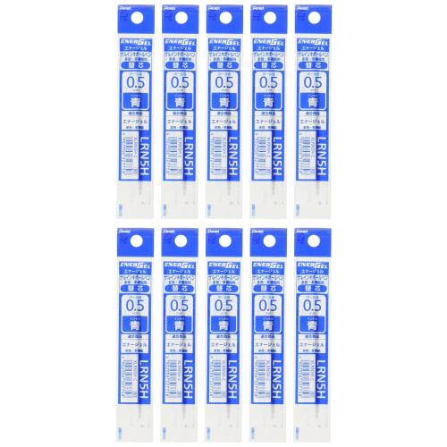 Pentel Multifunctional Ballpoint Pen Refill Energel 0.5mm XLRN5H-C Blue 10 Pieces