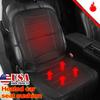 12V Car Heated Front Seat Cover Black Cushion Warmer Heating Warming Pad Cover