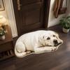 Diatomite Animal Floor Rug Lifelike Pet Doormat Fun Dog Print Door Mat  Bathroom