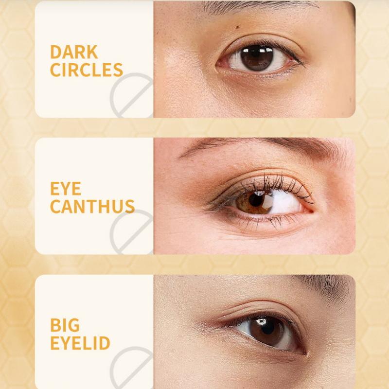 10Pcs Sadoer Peptide Golden Collagen Eye Mask Moisturizing Firming Smooth Anti Dark Circle Eye Patches Eyes Masks Skin Care