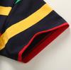 Dziecięce koszulki polo z krótkim rękawem Letnia odzież dziecięca T-shirt dla średnich i dużych dzieci Bawełniana koszulka polo w paski