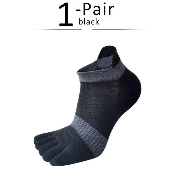 Large Size Toe Sport Socks Man Mesh Business Sweat-Absorbing Shallow Mouth Striped Fitness Travel 5 Finger Socks Plus EU43-47
