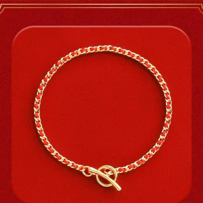 

Новый модный и нишевый дизайн, креативный браслет Little Red Rope 15CM