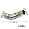 Exhaust Pipe For Suzuki GSR400 For GSR600 For BK400 BK600 51mm Motorcycle Exhaust System