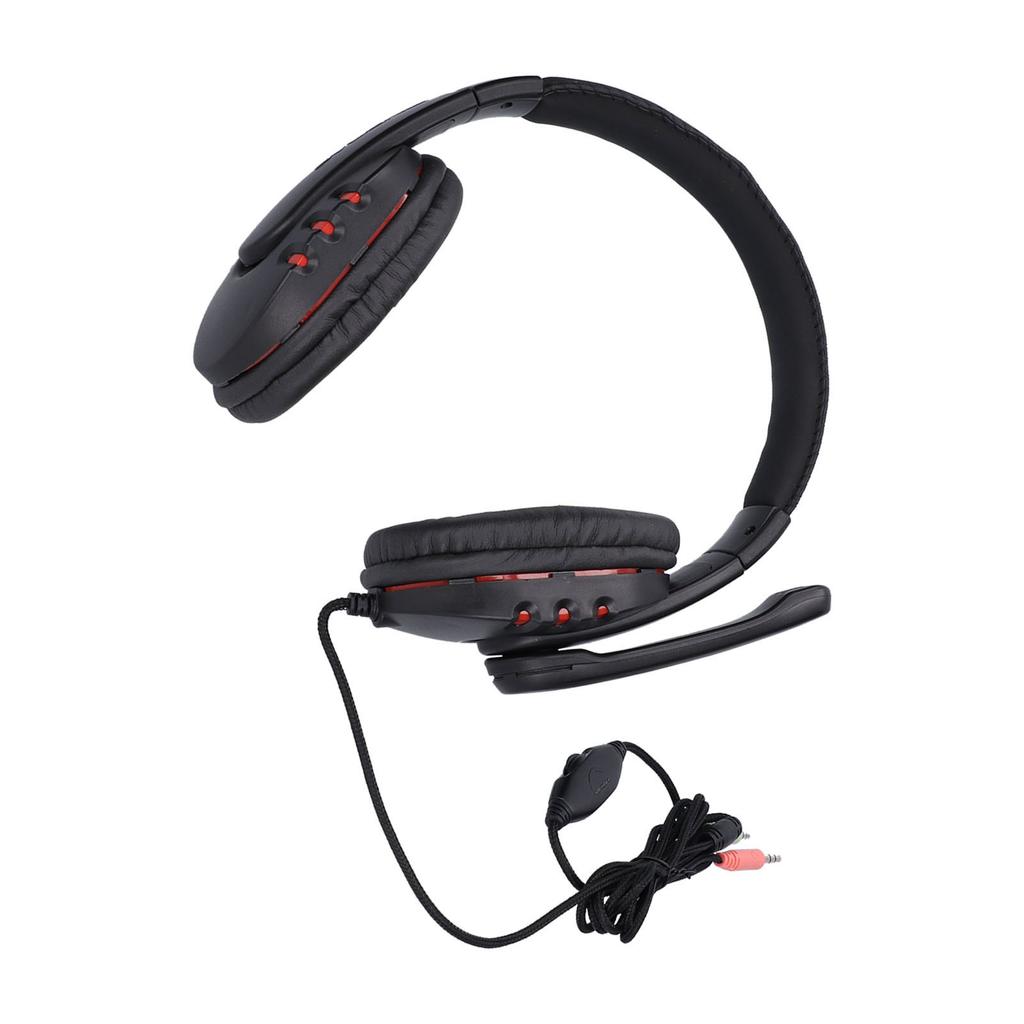 Gaming Headset Verstellbare kabelgebundene Gaming-Kopfhörer mit drehbarem Mikrofon für 3,5-mm-Geräte