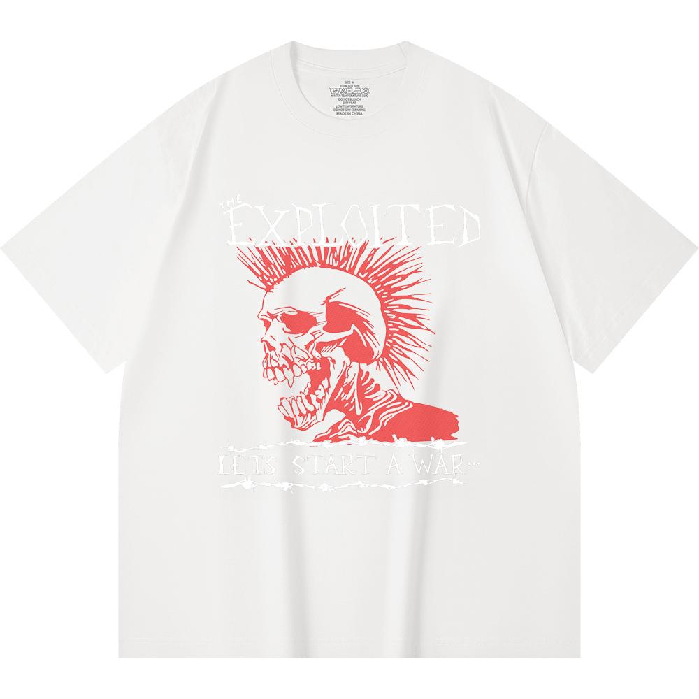 T-shirt Heavy Metal 100% Cotone 230 Gsm Stampa Band Rock Musica Popolare Unisex T-shirt Pesante in Cotone
