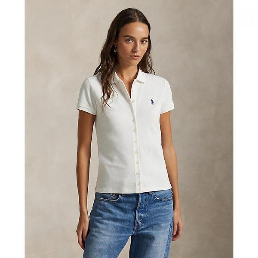 Polo Ralph Lauren Women S Button Placket Polo Shirt XS